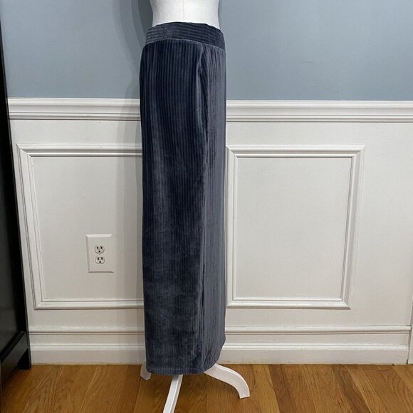 NWT Minimalist Ricciel Skirt Set Velvet Velour Blue Ribbed Modest Size Medium M - Picture 10 of 13
